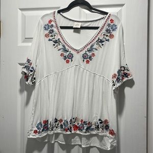 KNOX ROSE Floral Print Blouse